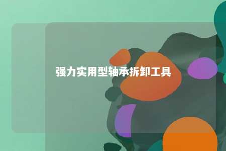 强力实用型轴承拆卸工具